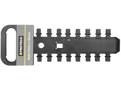 držák hlavic 1/2" plast.prázdný (pro 16 hl.)